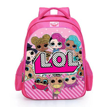 Load image into Gallery viewer, LOL dolls SURPRISE mochila bag Children's School Cute Bag plecak 3d Bag Cartoon Print Cute Anime kids Backpack Kindergarten