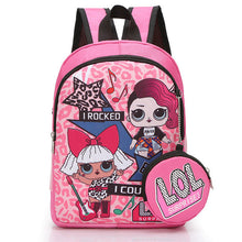 Load image into Gallery viewer, LOL dolls SURPRISE mochila bag Children's School Cute Bag plecak 3d Bag Cartoon Print Cute Anime kids Backpack Kindergarten