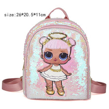 Load image into Gallery viewer, LOL dolls SURPRISE mochila bag Children's School Cute Bag plecak 3d Bag Cartoon Print Cute Anime kids Backpack Kindergarten