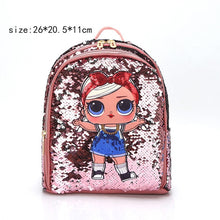 Load image into Gallery viewer, LOL dolls SURPRISE mochila bag Children's School Cute Bag plecak 3d Bag Cartoon Print Cute Anime kids Backpack Kindergarten