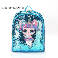 Load image into Gallery viewer, LOL dolls SURPRISE mochila bag Children's School Cute Bag plecak 3d Bag Cartoon Print Cute Anime kids Backpack Kindergarten