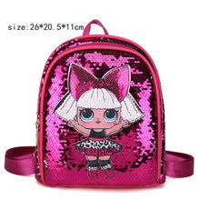 Load image into Gallery viewer, LOL dolls SURPRISE mochila bag Children's School Cute Bag plecak 3d Bag Cartoon Print Cute Anime kids Backpack Kindergarten