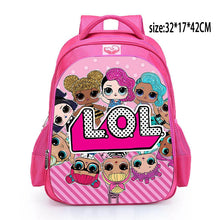 Load image into Gallery viewer, LOL dolls SURPRISE mochila bag Children&#39;s School Cute Bag plecak 3d Bag Cartoon Print Cute Anime kids Backpack Kindergarten