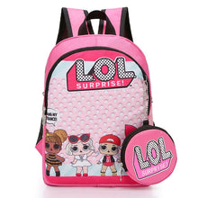 Load image into Gallery viewer, LOL dolls SURPRISE mochila bag Children&#39;s School Cute Bag plecak 3d Bag Cartoon Print Cute Anime kids Backpack Kindergarten