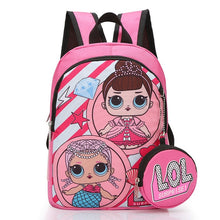 Load image into Gallery viewer, LOL dolls SURPRISE mochila bag Children&#39;s School Cute Bag plecak 3d Bag Cartoon Print Cute Anime kids Backpack Kindergarten