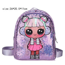 Load image into Gallery viewer, LOL dolls SURPRISE mochila bag Children&#39;s School Cute Bag plecak 3d Bag Cartoon Print Cute Anime kids Backpack Kindergarten